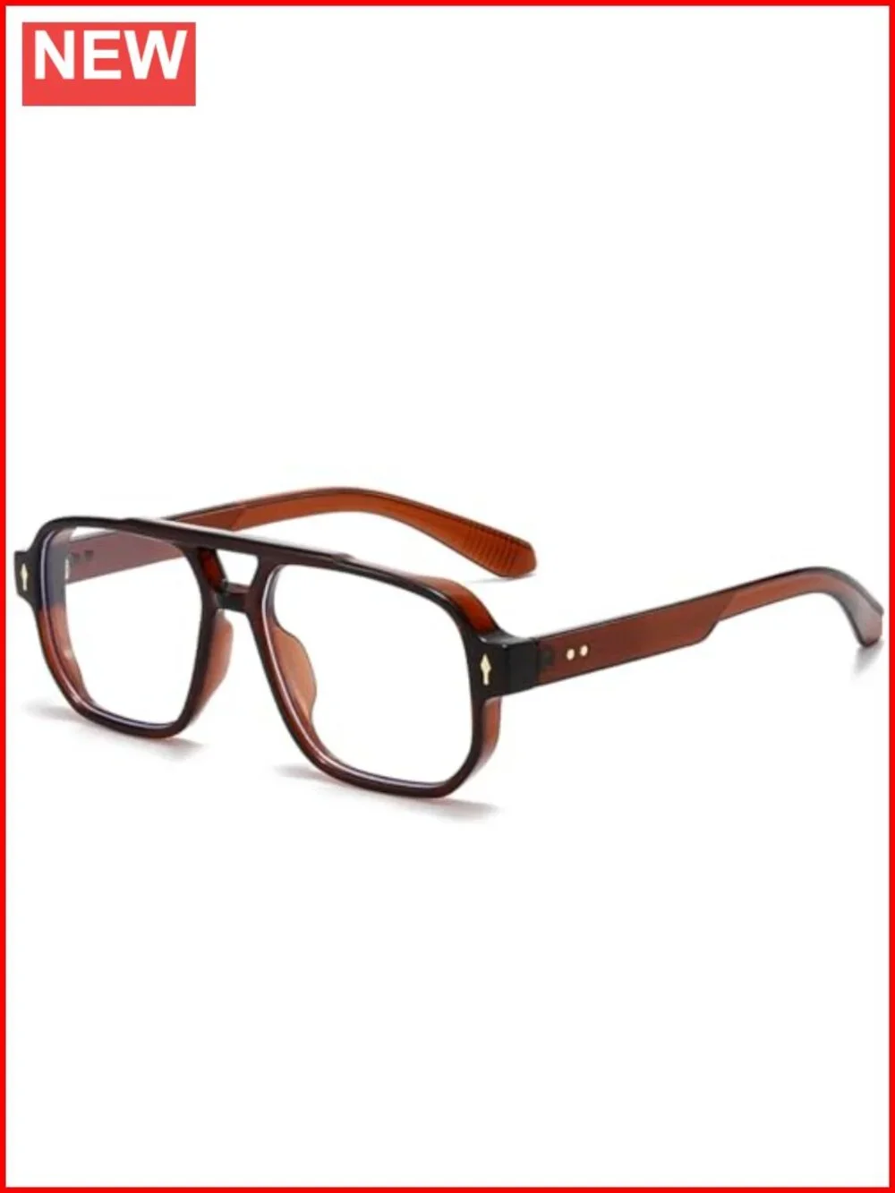Blue Light Blocking Glasses Retro Square Aviator Rectangle Computer Eyewear